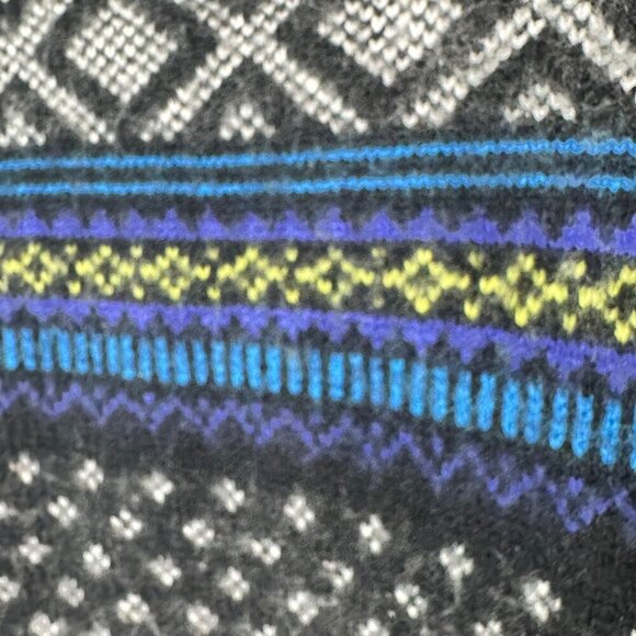 Vintage Amanda Smith Lambswool Blend Sweater Women's M Nordic Quarter Zip - Picture 7 of 9